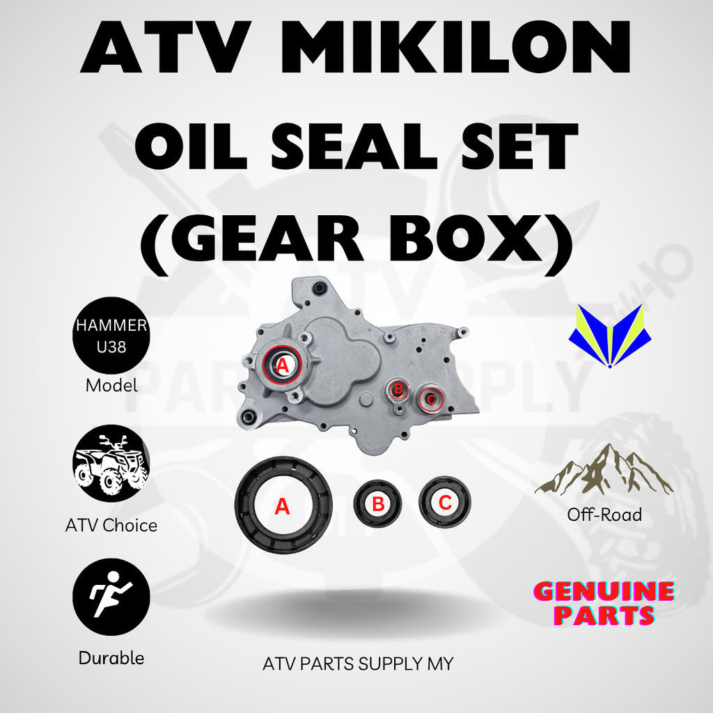 ATV Mikilon Hammer 200 | U38 | Set paraoli per cambio (3 Pezzi) | Pronto Magazzino