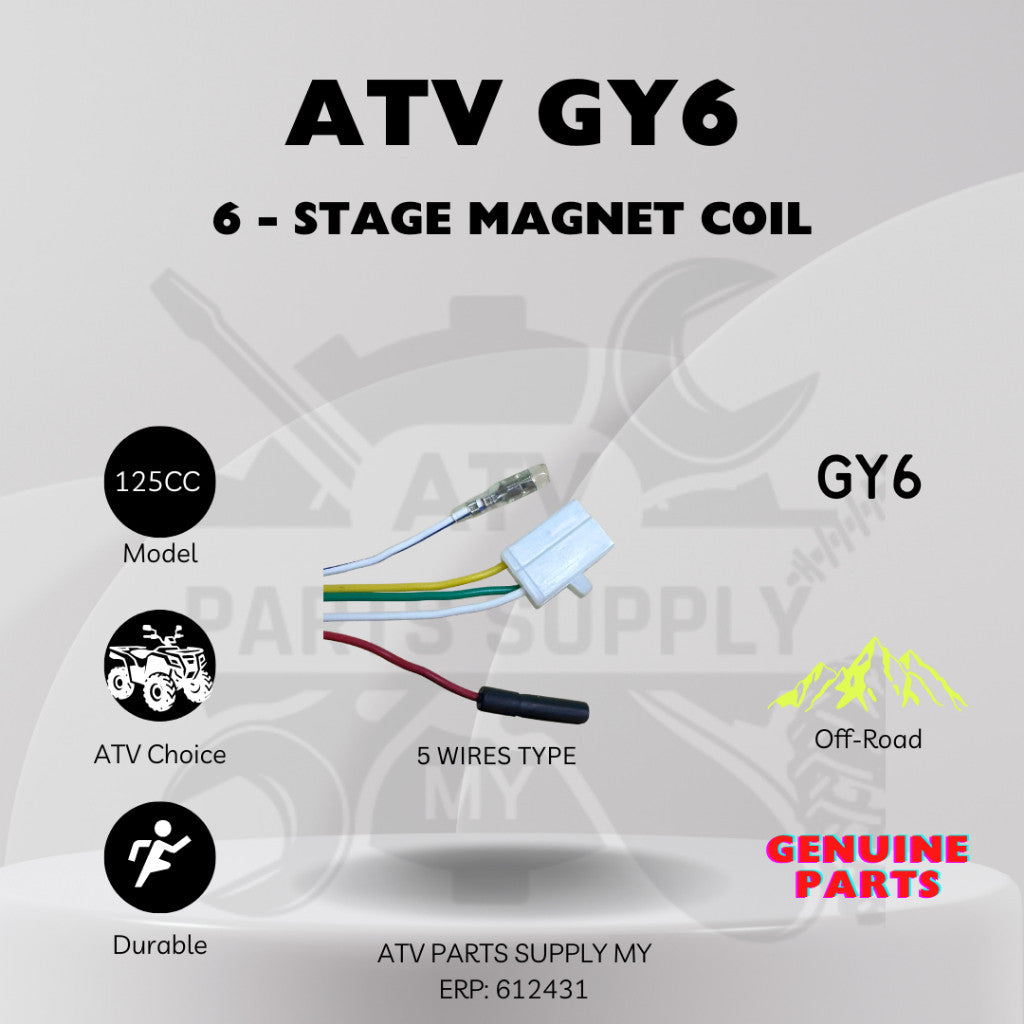 ATV 125cc 6-Stage Magnet Coil | Ready Stock