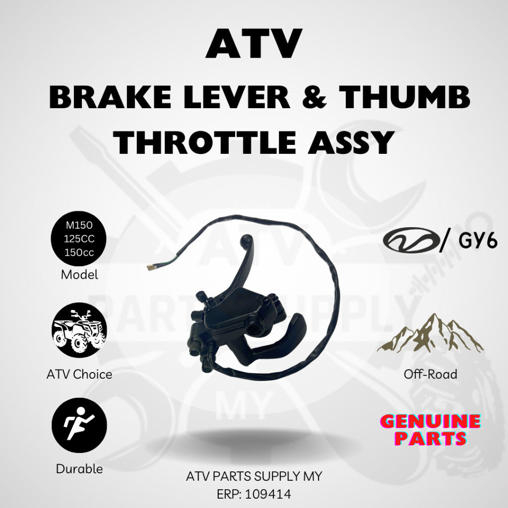 ATV Linhai M150 Throttle ASSY | Brake Lever | Thumb Throttle for Linhai M150 | Original Linhai Parts | 150CC