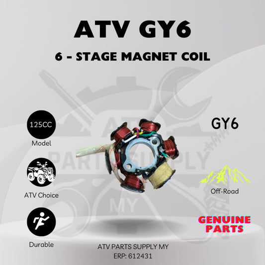 ATV 125cc 6-Stage Magnet Coil | Ready Stock