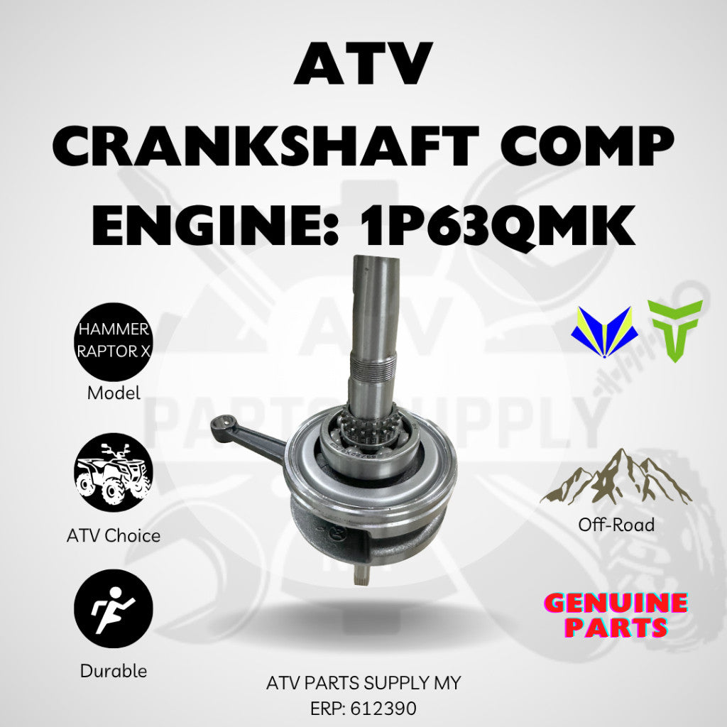 Albero motore completo ATV per Mikilon Hammer 200 U38 / TaoMotor Raptor X 200 | Modello motore JN1P63QMK