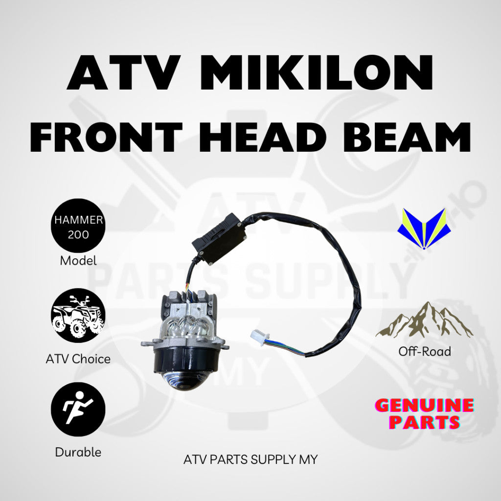 ATV Mikilon Hammer 200 U38 | Set Faro Anteriore Originale | LED Faro Anteriore | Fascio di Luce Anteriore