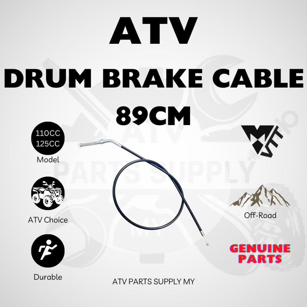 ATV Drum Brake Cable 110CM | 89CM for Drum Brake Hub | Brake Shoe | Linhai | GY6 | LEM | Original VTT Parts