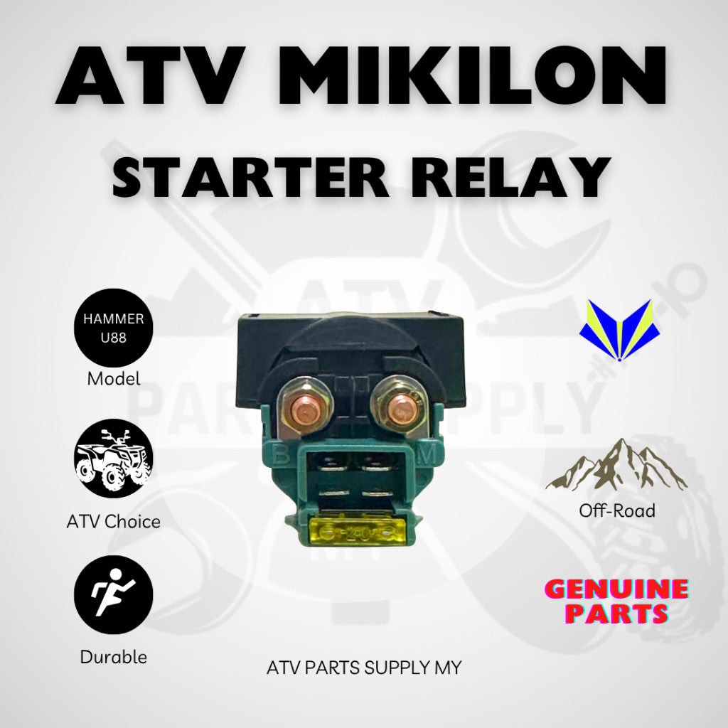 ATV Mikilon Hammer 200 | U88 | Original Starter Relay | Spare Fuse | Original Mikilon Parts