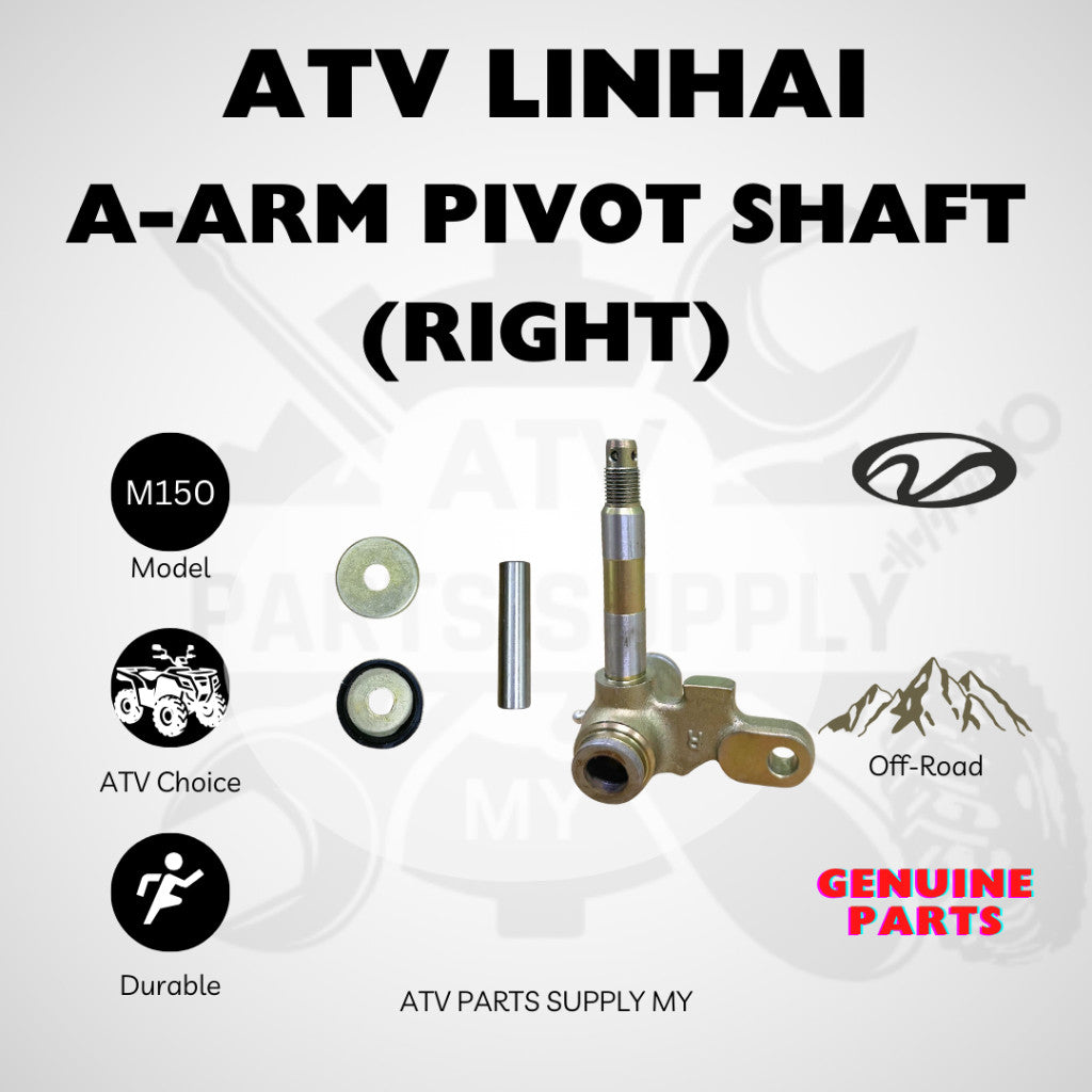 Perno del braccio oscillante dell'ATV Linhai M150 | Mozzo del freno a tamburo | Ricambi originali Linhai