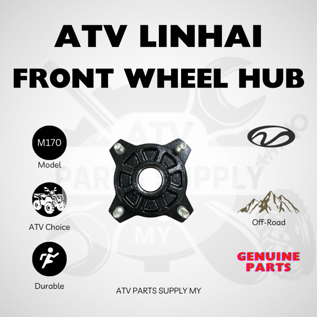 ATV Linhai M170 | Front Wheel Hub | Steel Wheel | Original Linhai Parts