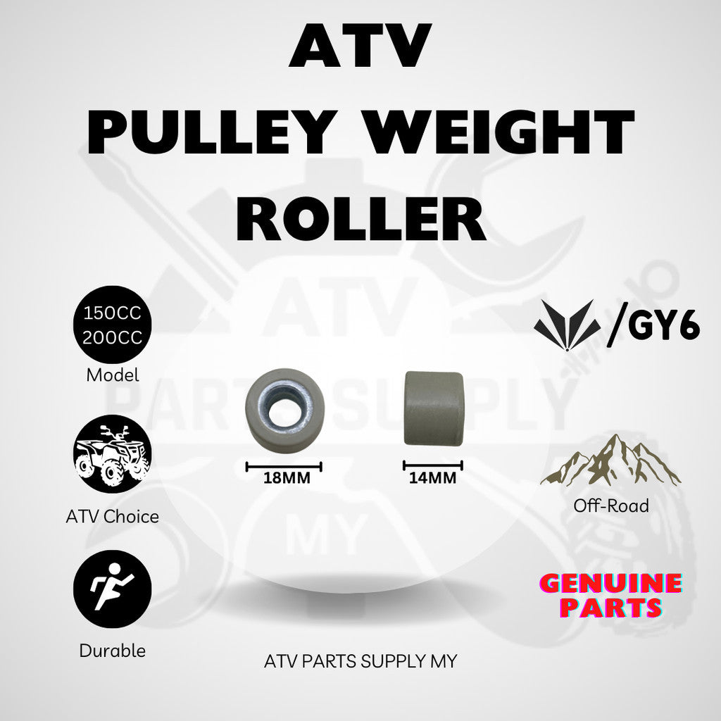 ATV Mikilon Hammer 200 | Clutch Pulley Weight Roller | 6 Pieces Set | Clutch Variator Roller | GY6 |150CC | 200CC |