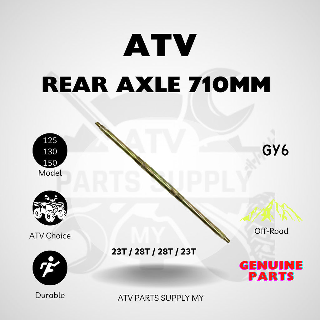 Ponte Posteriore ATV 710MM | Dado M16 per GY6 | Small Bull | 125CC | 130CC | 150CC | Pronto Magazzino 📌