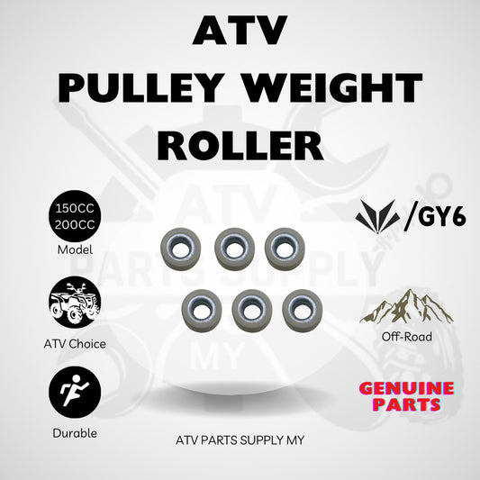 ATV Mikilon Hammer 200 | Clutch Pulley Weight Roller | 6 Pieces Set | Clutch Variator Roller | GY6 |150CC | 200CC |
