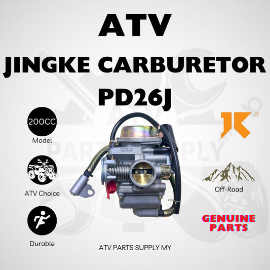 ATV Carburetor PD26J | JINGKE | High Quality for Tao Motor | Karburator | 200CC | 180CC