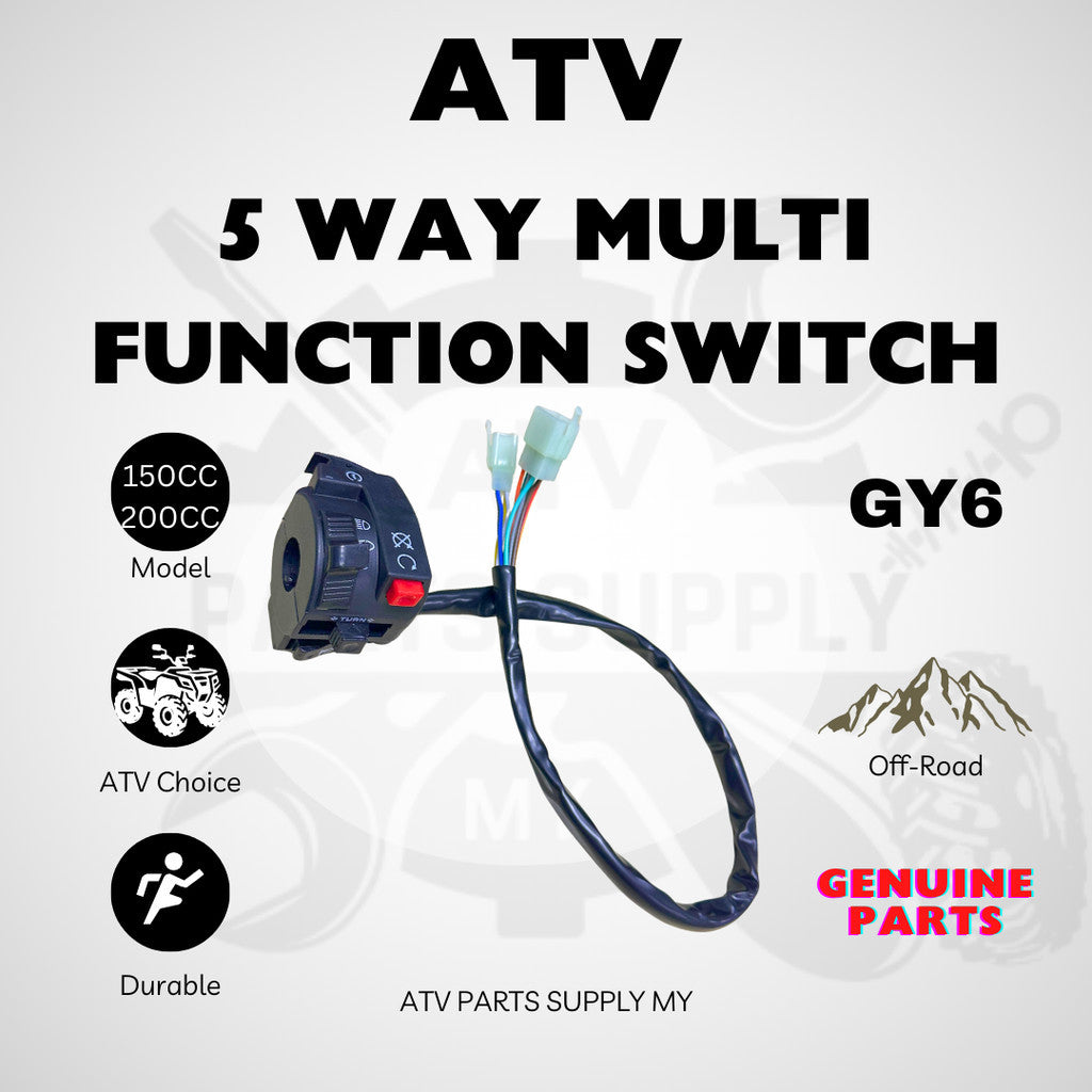 ATV 5 Way Multi Function Switch | GY6 | 150CC | 200CC | Original Parts