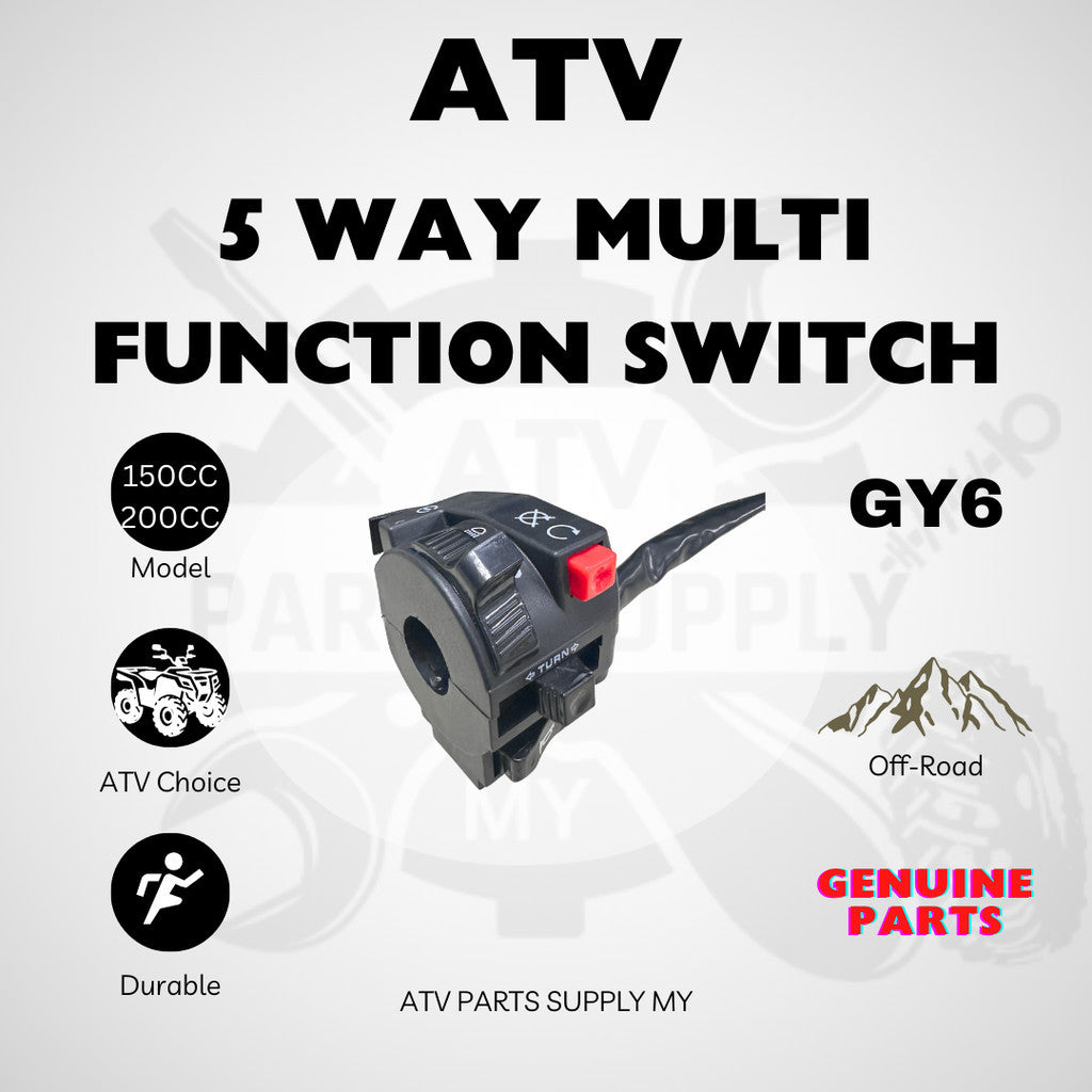 ATV 5 Way Multi Function Switch | GY6 | 150CC | 200CC | Original Parts
