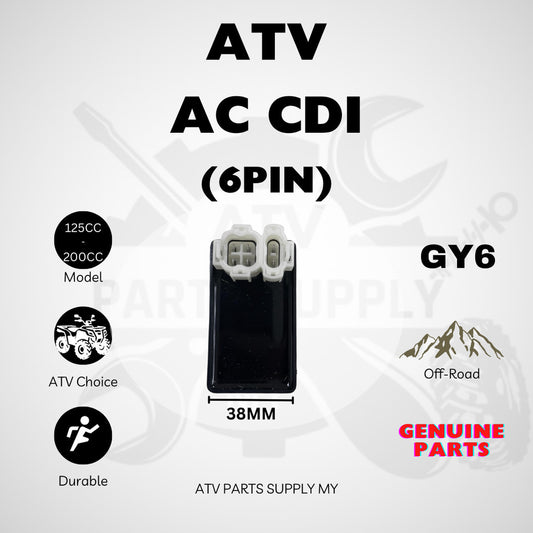 ATV AC CDI | Kotak Hitam For GY6 | LEM | Linhai | 125cc | 150cc | 200cc | Round Head | Quality Parts