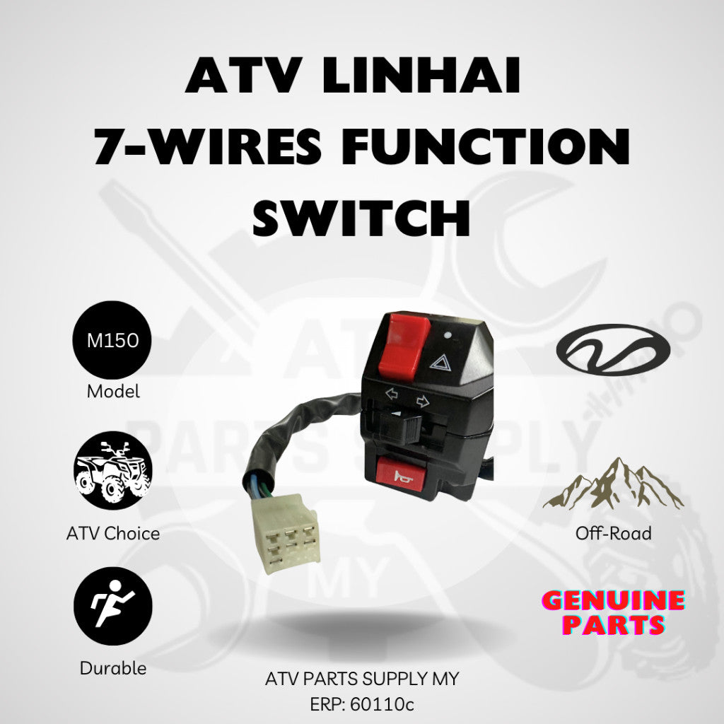 ATV Linhai M150 7-Wires Function Switch | Suis Atv | Orignal Linhai Part