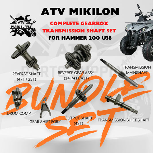 ATV Mikilon Hammer 200 U38 Complete Set for Gear Box Transmission Shaft