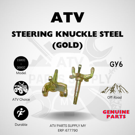ATV พวงมาลัย knuckle เหล็ก 90 มม. | ดุมล้อหน้าสำหรับ Big Bull / GY6 / 150cc / 200cc | Knuckles | สินค้าพร้อมส่ง 📌
