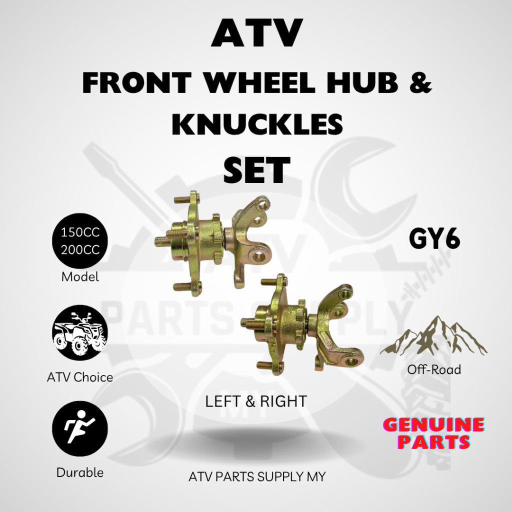 ATV พวงมาลัย knuckle เหล็ก 90 มม. | ดุมล้อหน้าสำหรับ Big Bull / GY6 / 150cc / 200cc | Knuckles | สินค้าพร้อมส่ง 📌