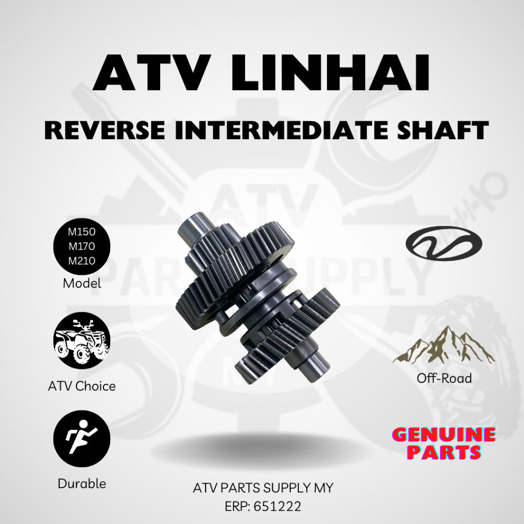 ATV Linhai M150 / M170 / M210 | Albero di uscita COMP | Albero intermedio retromarcia | Ingranaggio di uscita | Ingranaggio retromarcia | Tao Motor