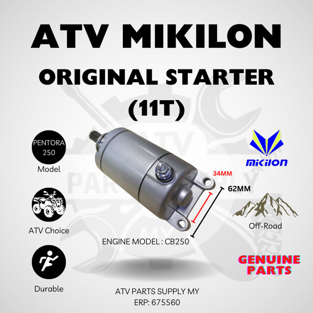 Avviamento ATV Mikilon Pentora 250cc (11T) Compatibile con motore Pentora 250cc CB250