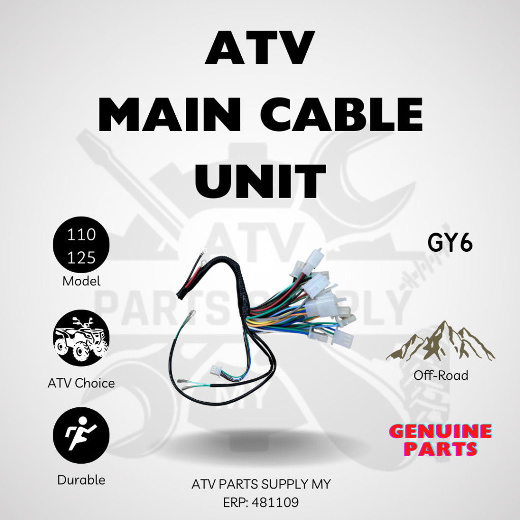 ATV 125CC Main Cable Unit with signal and meter | Kabel | Wire for GY6 | Small Bull | 110cc | 125cc | Ready Stock 📌