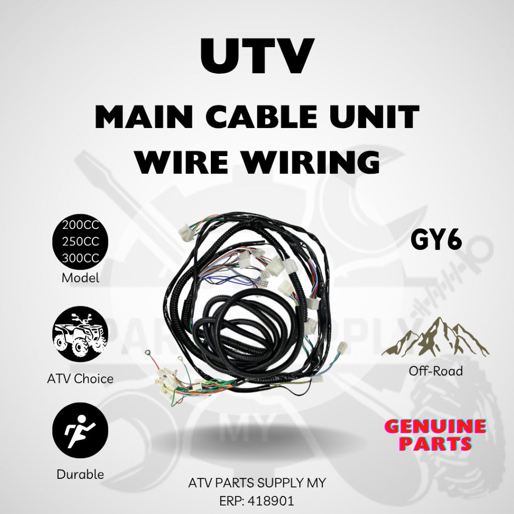 UTV Main Cable Unit | Wire Wiring | Electronic Complete Set for UTV 200CC | 250CC | 300CC
