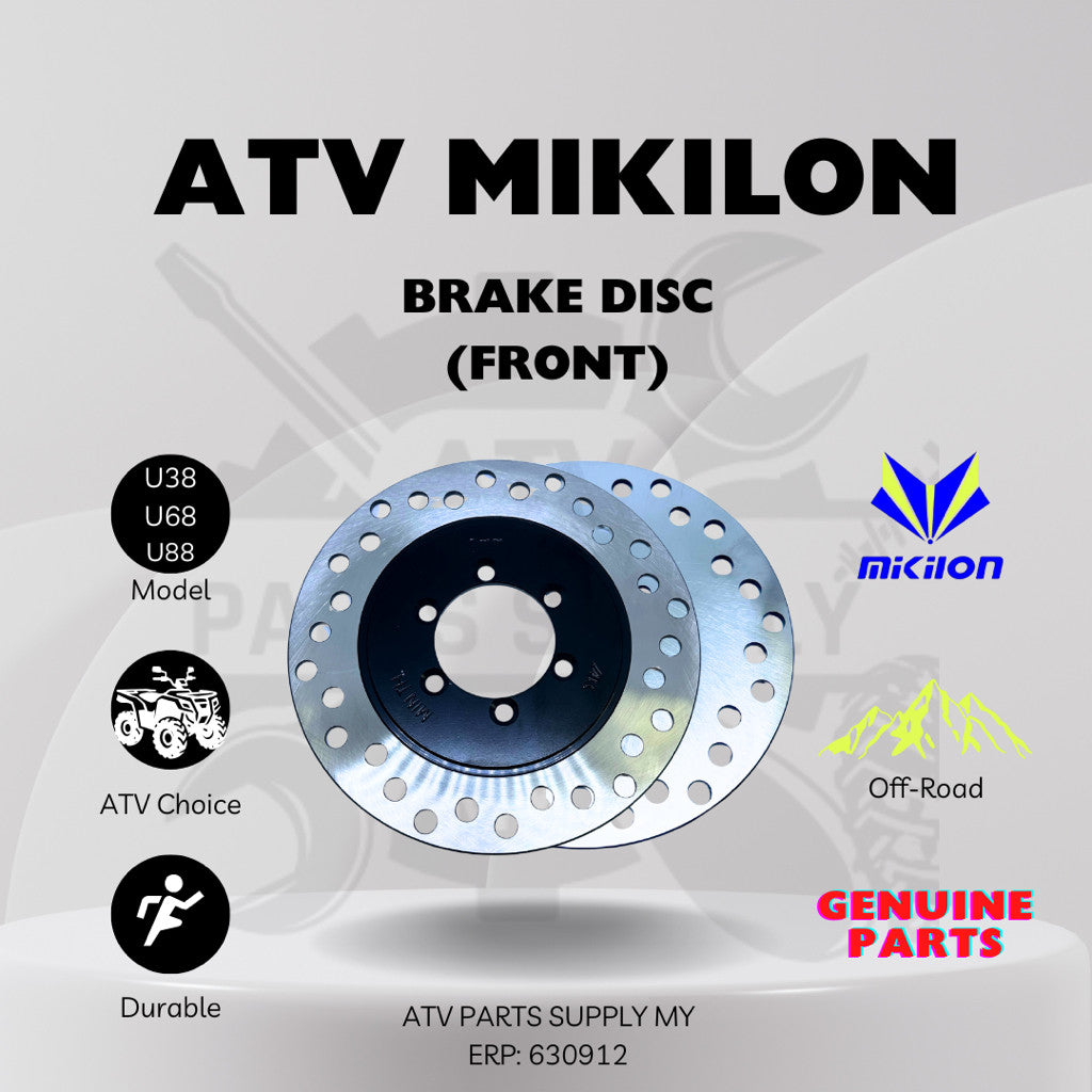 ATV Mikilon Hammer Front Brake System Kit |Brake Disc| Hose Brake| Brake Pump| Hose Connector| Brake Pad| Brake Caliper