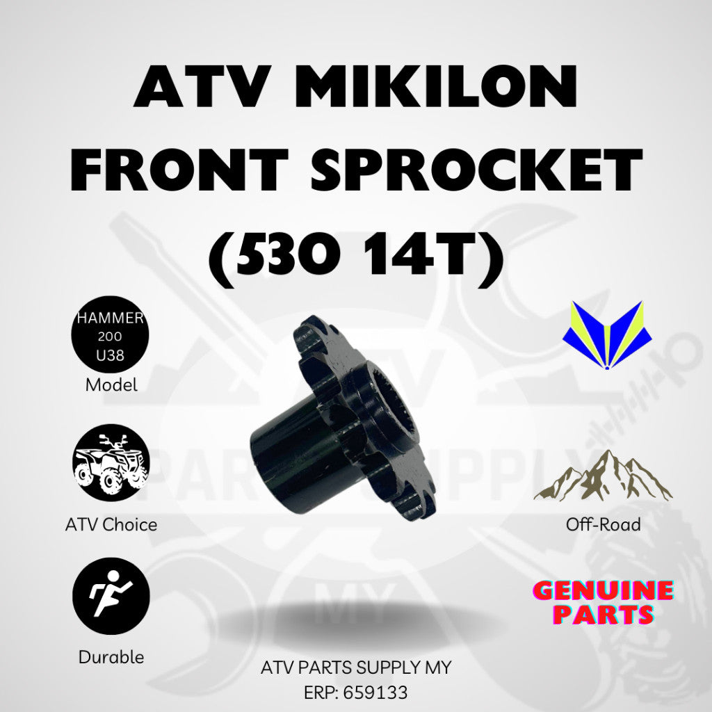 ATV Mikilon Hammer 200 U38 | Pignone Anteriore, Pignone Posteriore, Portapignone, Catena | Pronto Magazzino 📌Ricambi Originali📌