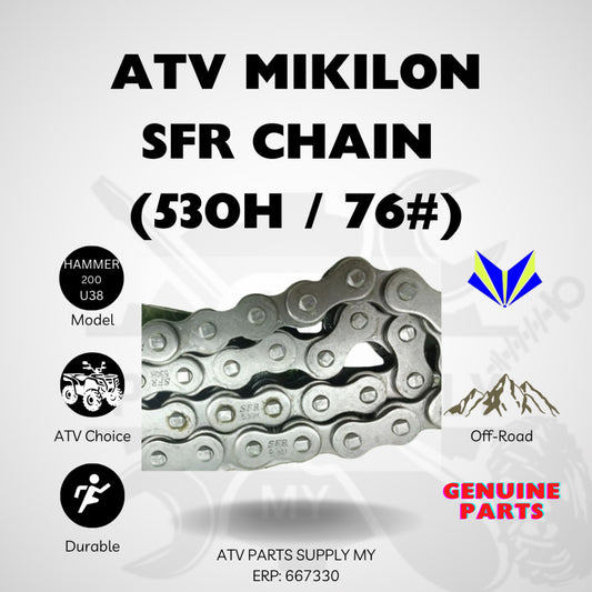 โซ่ ATV 530H / 76 ข้อ | งานหนัก | โซ่คุณภาพสูงสำหรับงานหนัก Mikilon U38