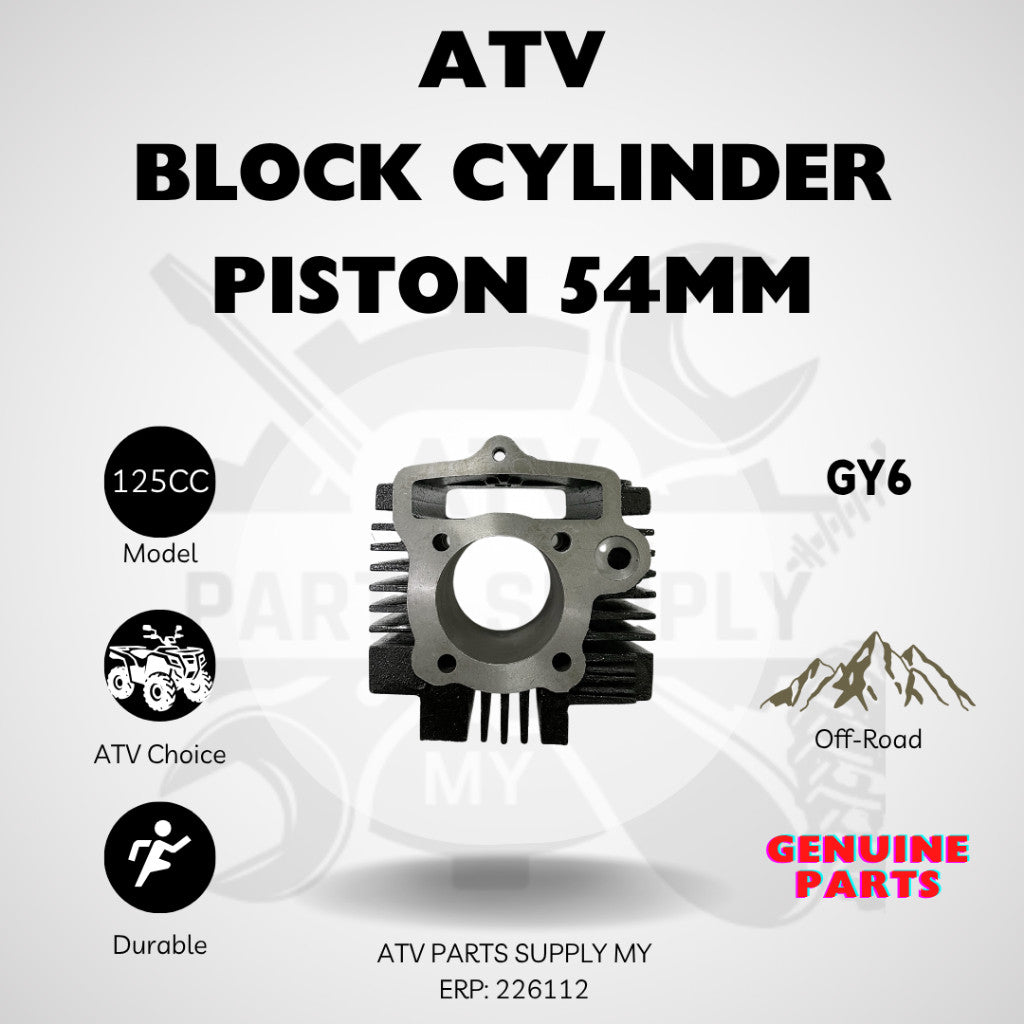 ATV Block Cylinder Piston 54mm for GY6 | 125CC | Small Bull | Ready Stock Malaysia