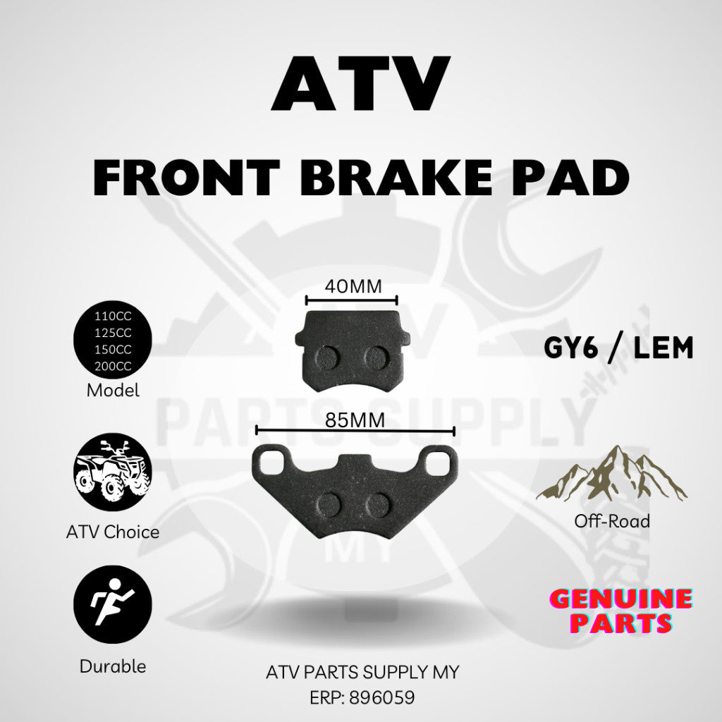 Pastiglia Freno ATV | Pastiglia Freno per GY6 | LEM | Small Bull | Big Bull | 110cc | 125cc | 150cc | 200cc 📌Pronta Consegna Malesia 📌