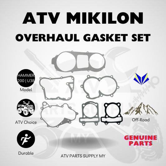 ชุดปะเก็นยกเครื่อง ATV สำหรับ Mikilon Hammer 200 | U38 | ปะเก็นเกียร์ครบชุดอะไหล่แท้ Mikilon | สินค้าพร้อมส่ง
