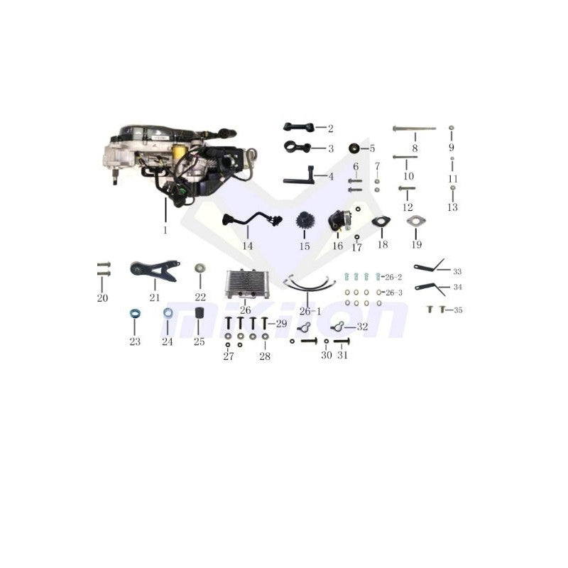 Ready Stock Malaysia 📌 ATV Mikilon U28 Engine Triangle Plate Installation