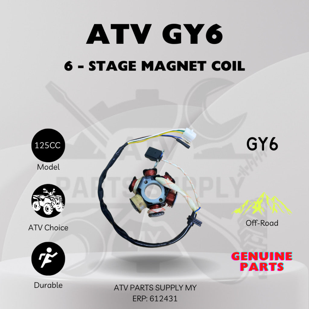ATV 125cc 6-Stage Magnet Coil | Ready Stock