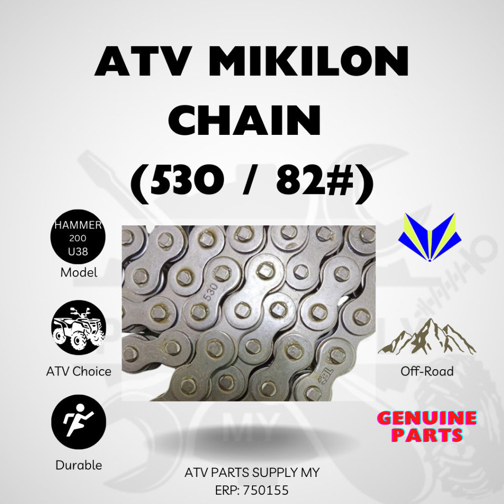 ATV Mikilon Hammer 200 U38 | Pignone Anteriore, Pignone Posteriore, Portapignone, Catena | Pronto Magazzino 📌Ricambi Originali📌