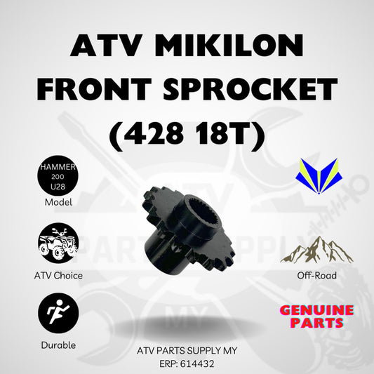 ATV Mikilon Hammer 200 U28 | Front Sprocket (428/18T) | Original Mikilon Parts