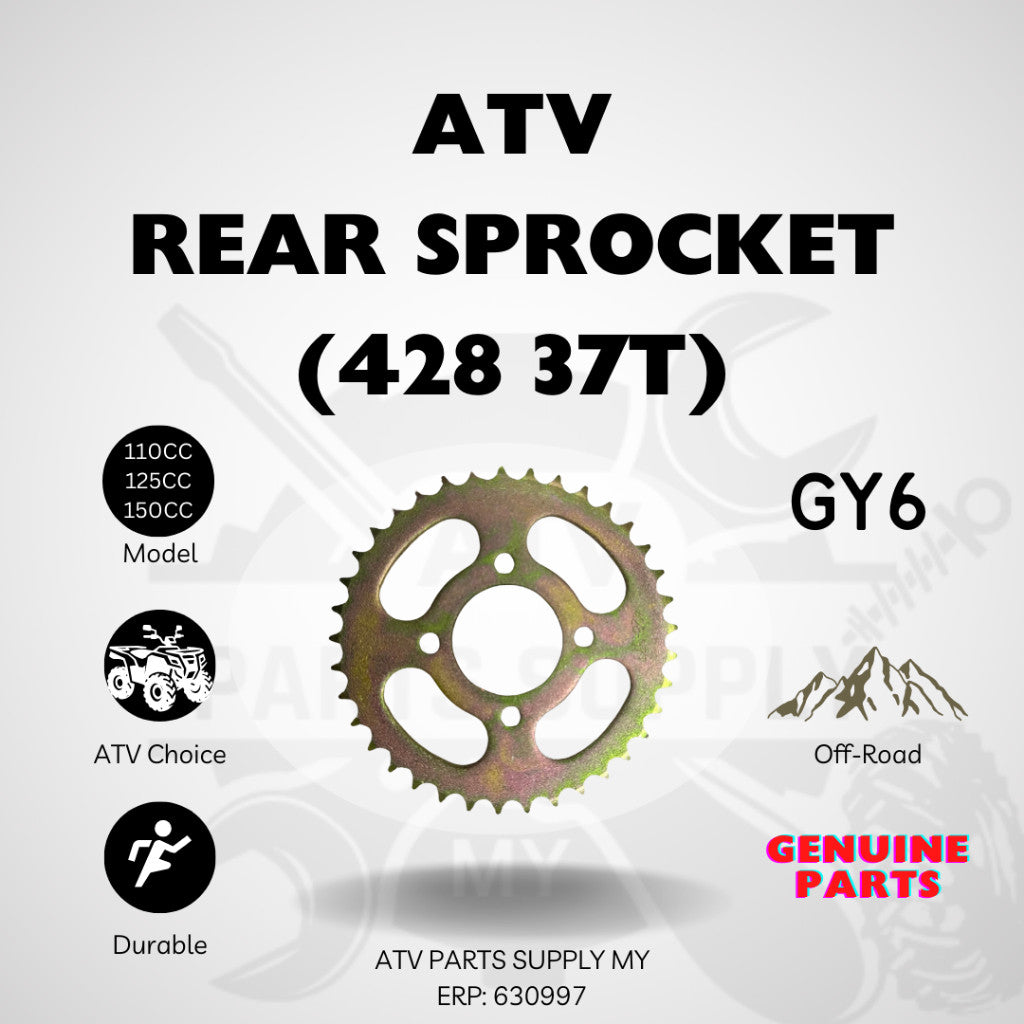ATV Rear Sprocket 428/37T for GY6 125CC | 150CC