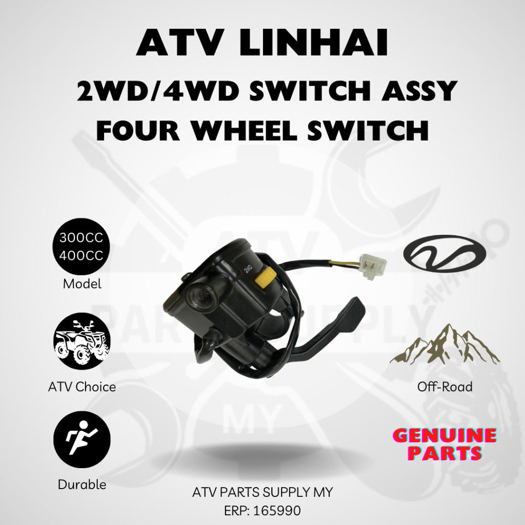 Pronto magazzino 📌ATV / QUAD Linhai 300cc e 400cc 2WD/4WD Gruppo interruttore, interruttore a quattro ruote motrici