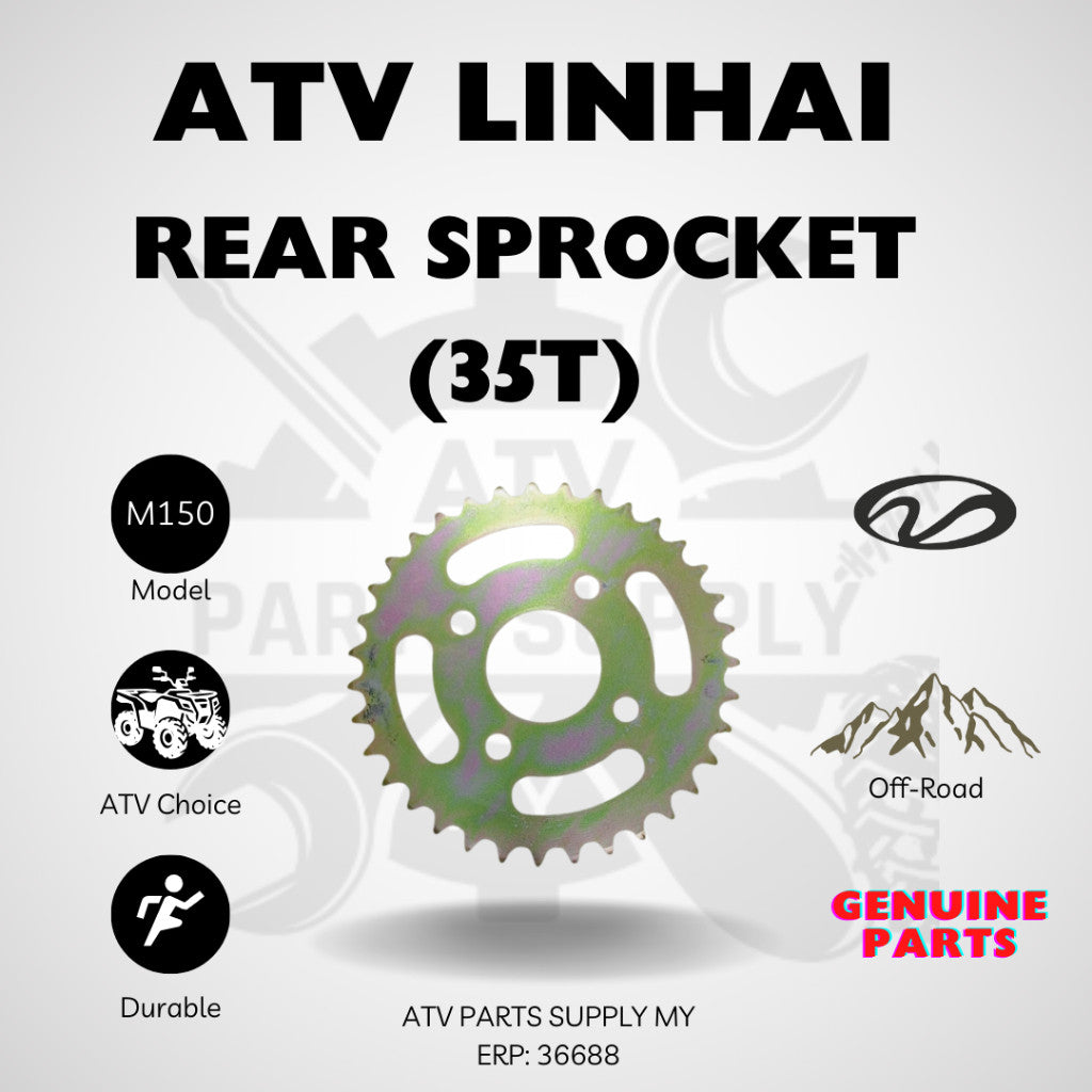 Pignone Posteriore ATV Linhai M150 35T Originale Linhai (Codice Ricambio: 36688)