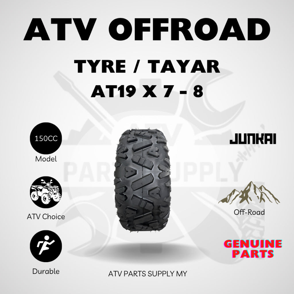 ATV Tyre / Tayar 8 Inch for 110cc \ 125cc \ 150cc | 19x7-8 | 18x9.5-8 | Ready Stock 📌