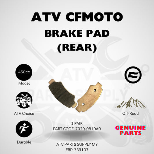 ATV CFMOTO 450 | 520 | Rear Brake Pad | CFORCE 520 | CFORCE 450