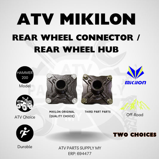 ATV Mikilon Hammer 200 | U38 | U68 | Rear Wheel Connector | Rear Wheel Hub | Hab Roda Belakang | Ready Stock