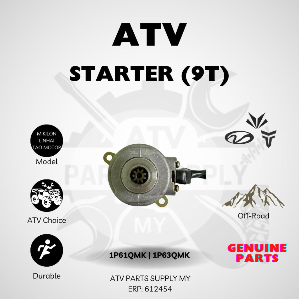 Avviatore Originale ATV con Cavo (9T) per Mikilon Hammer 200 | Linhai M150 | M170 | Tao Motor 200