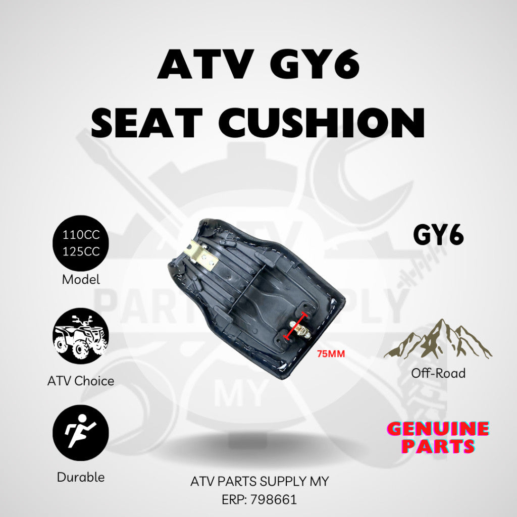 ATV Seat Cushion 44CM for GY6 | Small Bull | 110CC | 125CC | Ready Stock📌