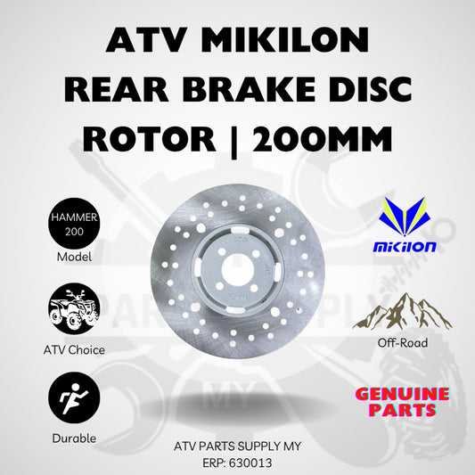 ATV Mikilon Hammer 200 | U38 Rear Disc Brake 200mm | Original Mikilon Parts