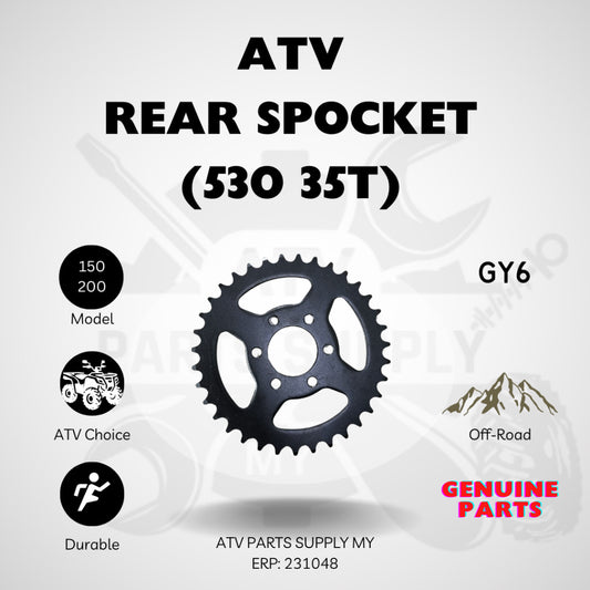 ATV GY6 | Big bull | Rear Sprocket 530/35T | 150CC | 200CC