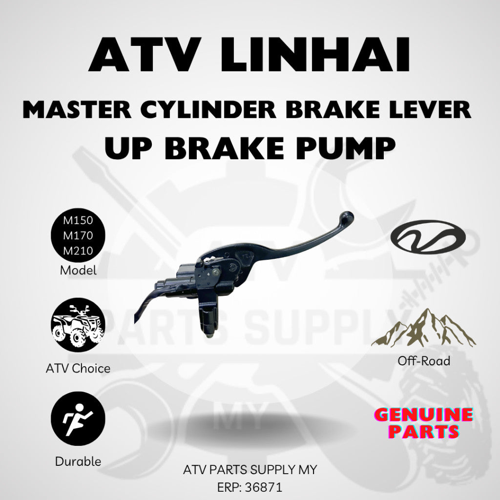ATV Linhai 200CC Up Brake Pump | Master Cylinder Brake Lever | Master Brake Pump for M150 | M170 | M210 | Ready Stock