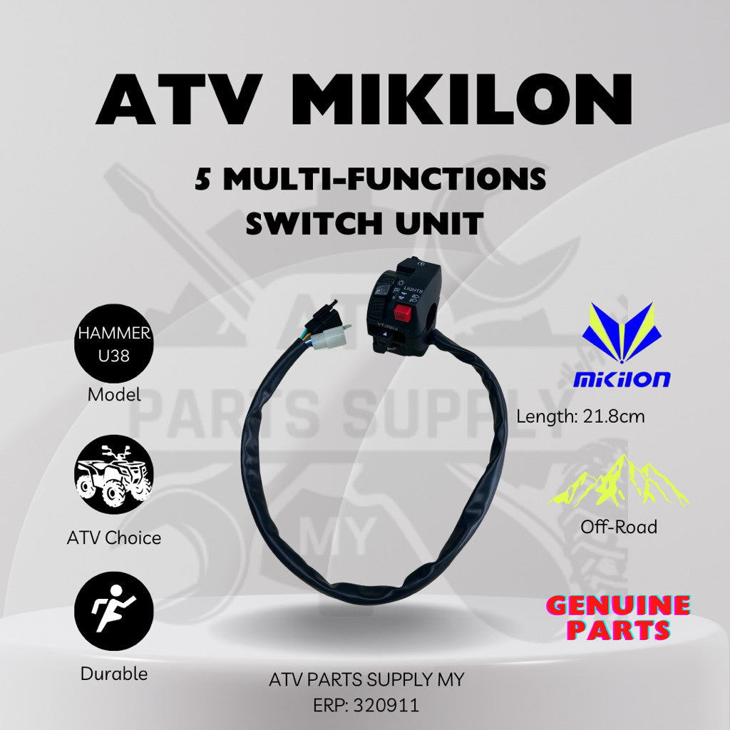 ATV MIKILON Hammer 200cc Ignition & Electronic System (CDI, Rectifier, Battery, Main Cable, 5-Way Switch)