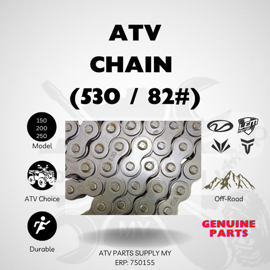 โซ่ ATV 530/82# สำหรับ ATV และวิบาก, GY6, MIKILON, LINHAI, TAO MOTOR