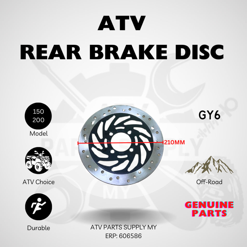 ATV GY6 Heavy Duty Rear Axle 820MM / 34T | Rear Brake Disc Holder | Sprocket Holder | Wheel Hub | Wheel Nut Set