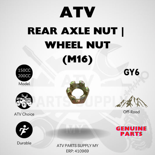 ATV Axle Nut Wheel Nut M16 for GY6 | Small Bull | Big Bull | 110CC | 125CC | 150CC | 200CC Ready Stock📌
